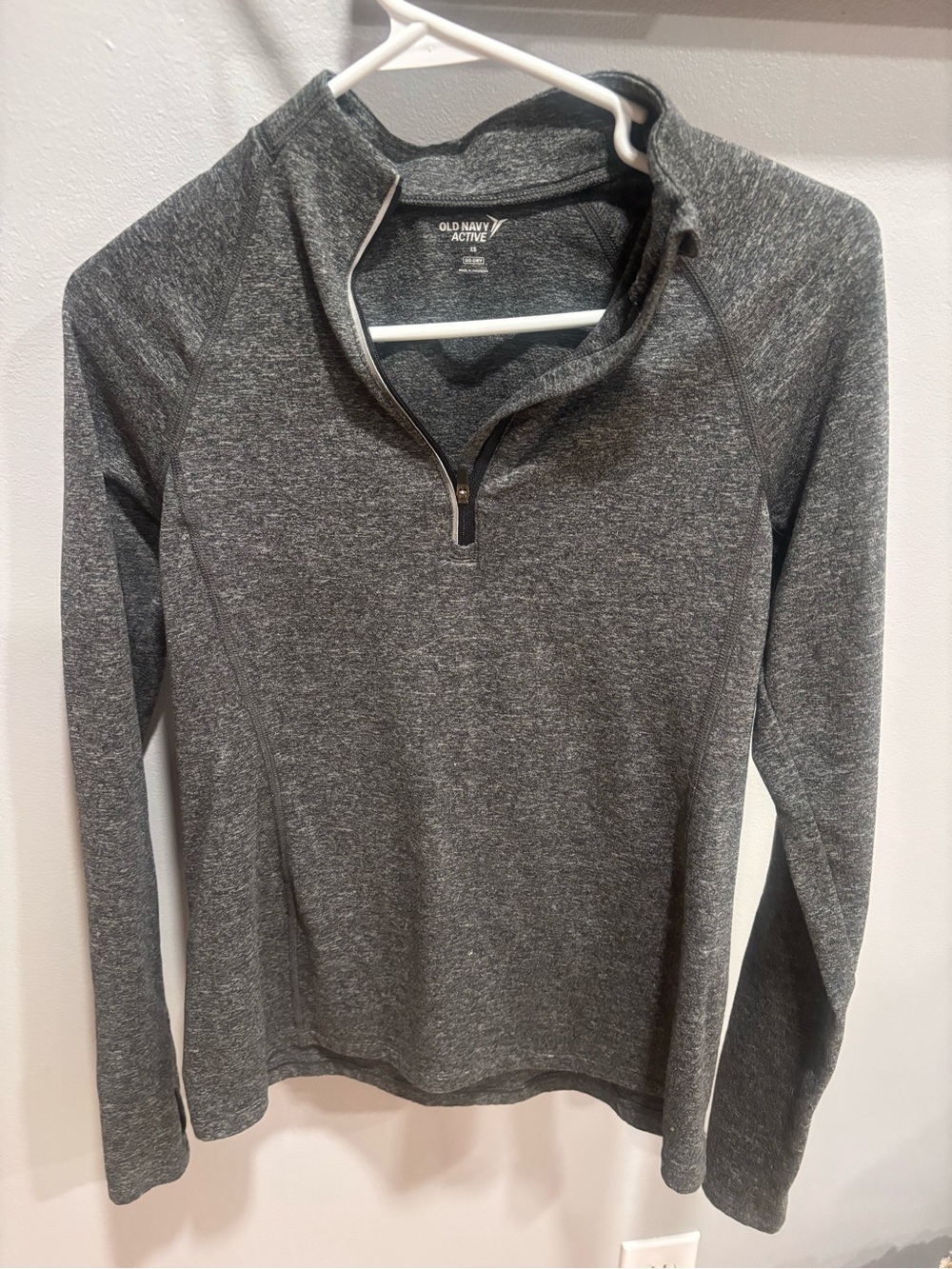 Old Navy Women's Charcoal Gray Half-Zip Pullover Sweater